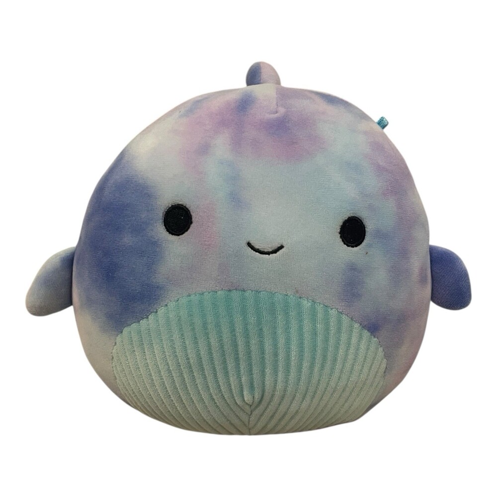 Squishmallows Tie Dye Narwhal Plush 10” Soft Stuffed Animal